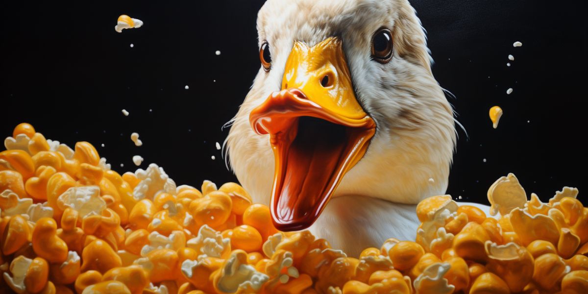can ducks eat popcorn
