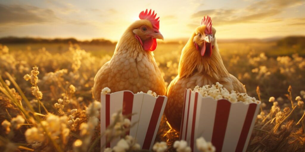 Can chickens eat popcorn?