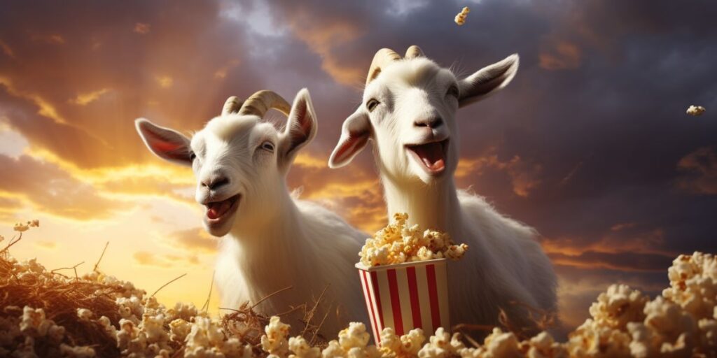 can goats eat popcorn.