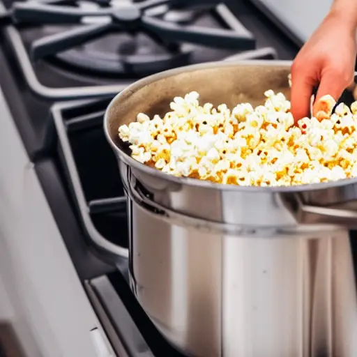 making popcorn at home