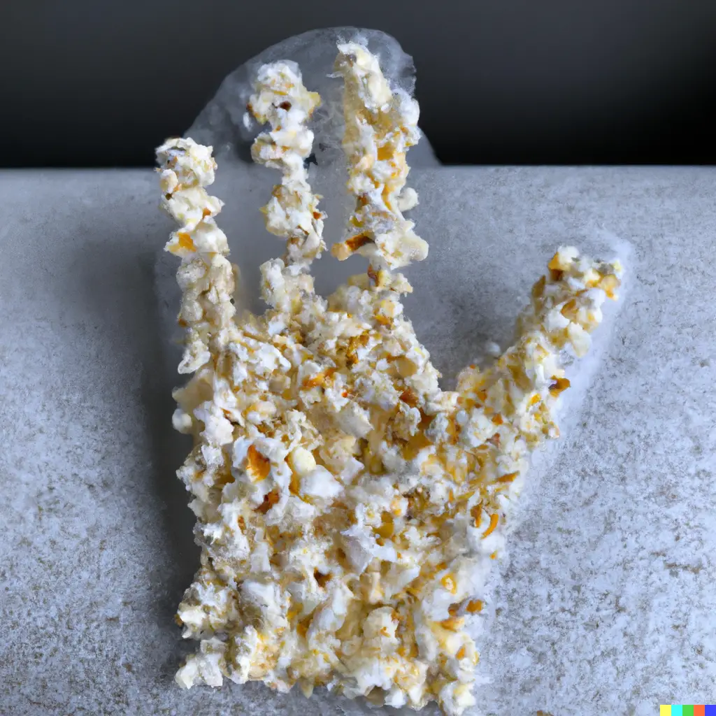 popcorn halloween hand