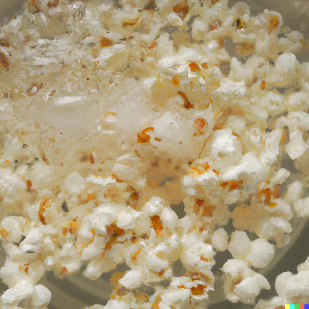 popcorn in water