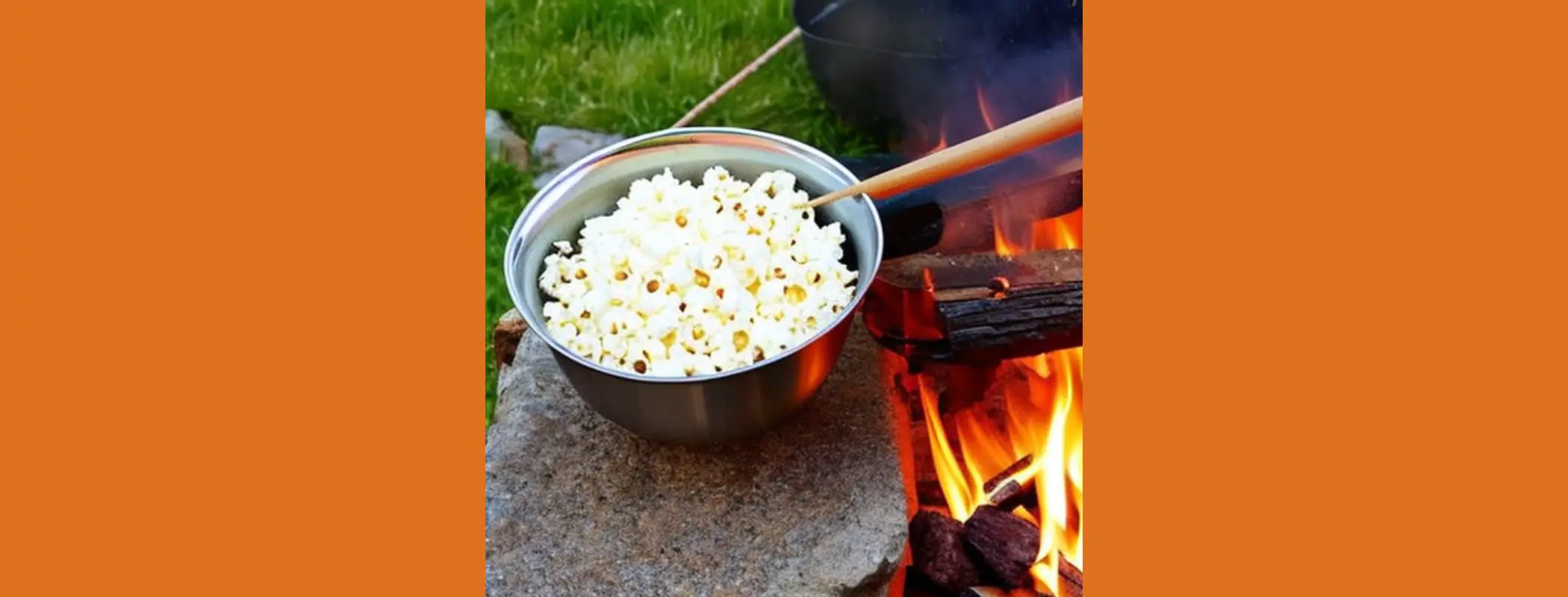 How to Pop Popcorn Over a Campfire